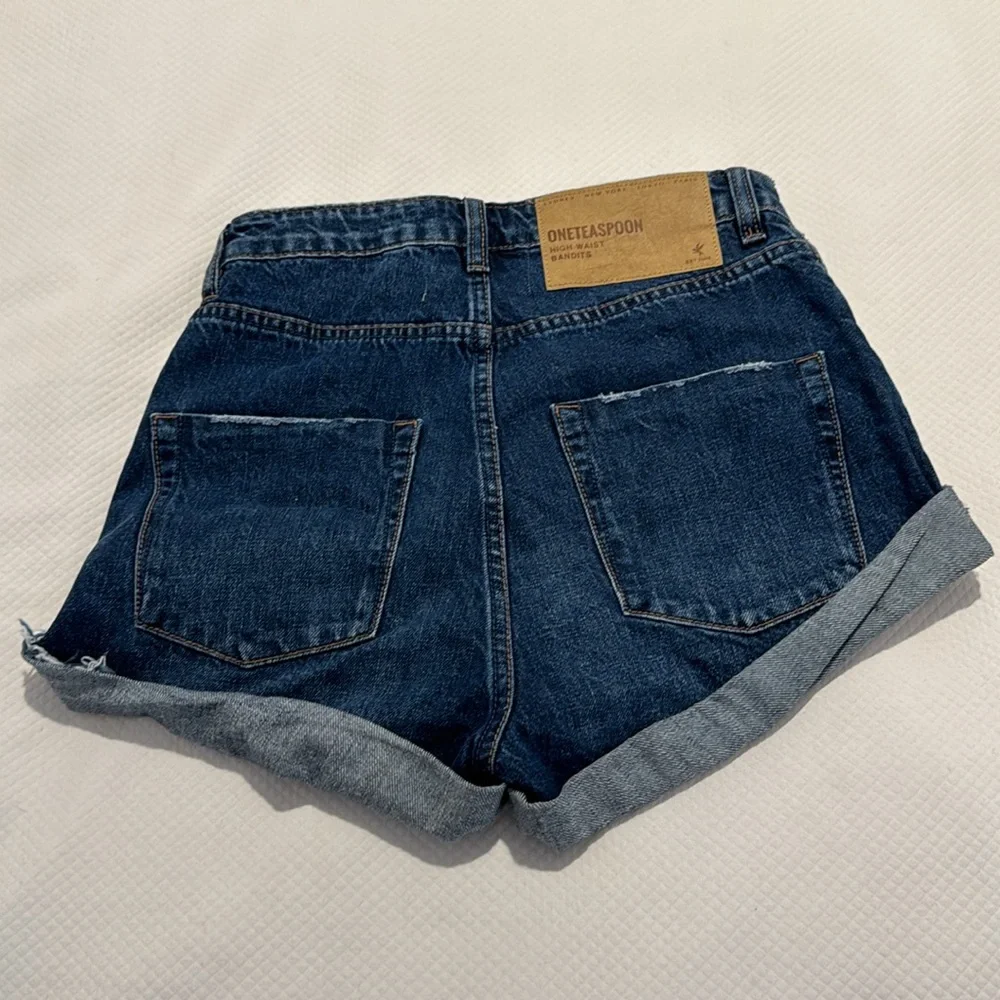 ONE TEASPOON BANDIT High Waist Blue Moon Size 23 Shorts!!!